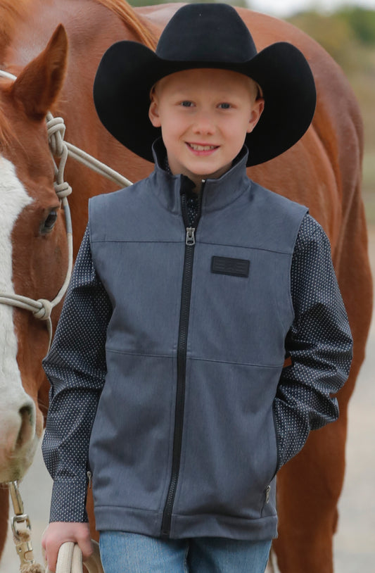 Outerwear Boys Cinch Navy Soft Shell Vest MWV5160001