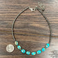 734681, Handmade 15" Navajo 12mm Oval Gemstone Necklace