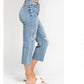 Jeans Women’s Judy Blue High Waisted Destroy Crop Wide Leg 82256