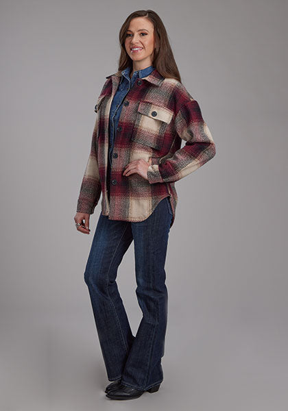 Outerwear Women’s Roper Shacket Hearing Bone Plaid 03-098-0119-1805