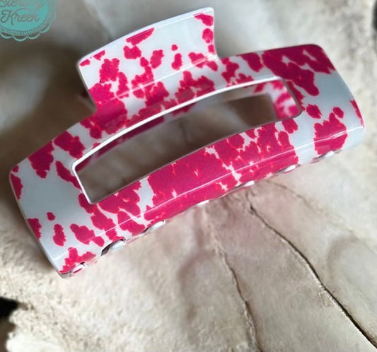 Hair Clips Strawberry Moo