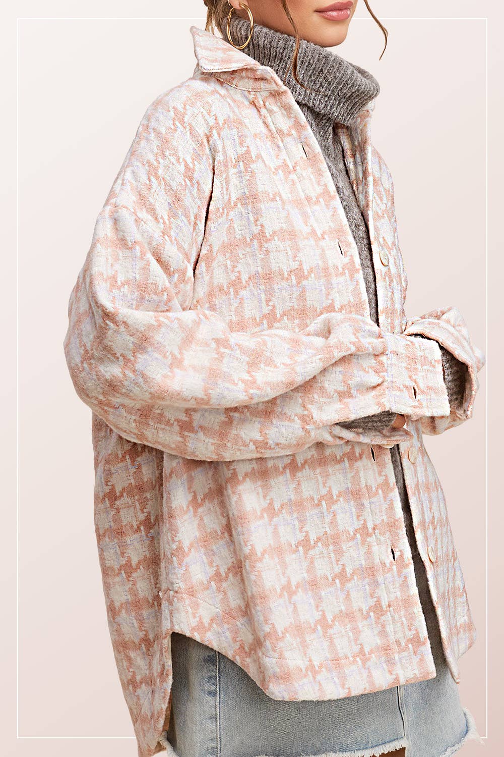 Outerwear Oversized Soft Brushed Shacket JKT1795