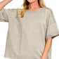 French Terry Acid Washed Tee Shirts 5314A