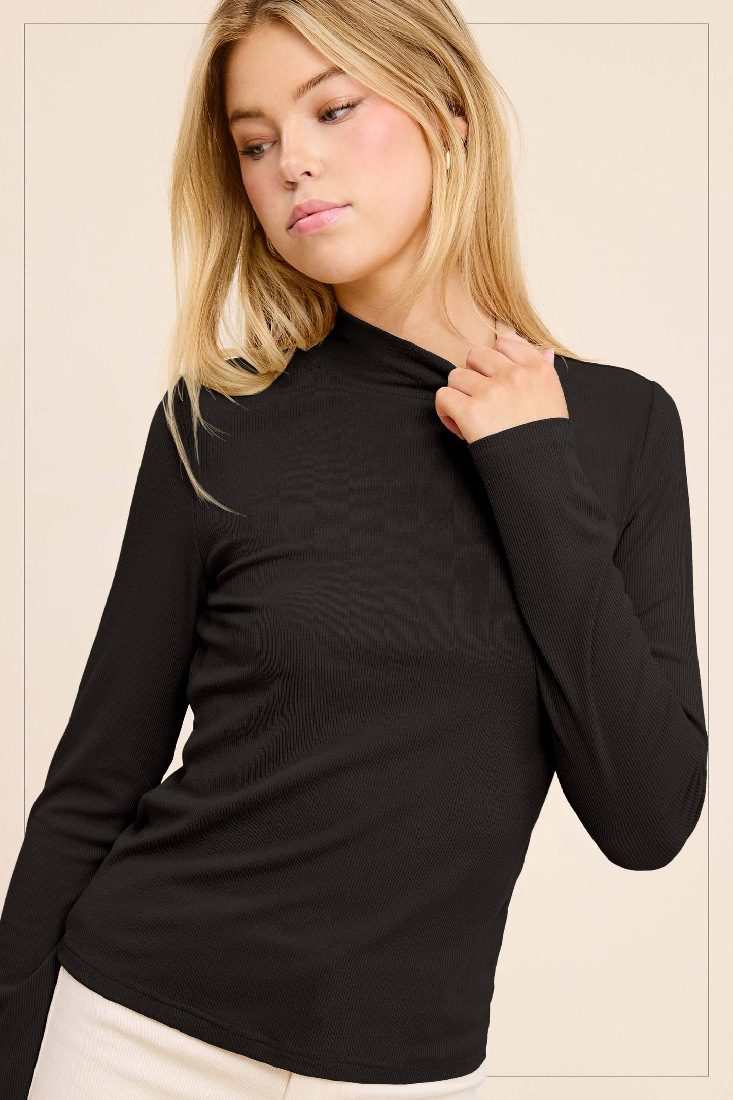 Ribbed Turtleneck MCT7699