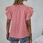 Shirts Women’s Crewneck Loose Lace Ruffle Sleeve RCXL00715