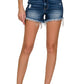 1969 Raw Frayed Hem Ripped Denim Shorts