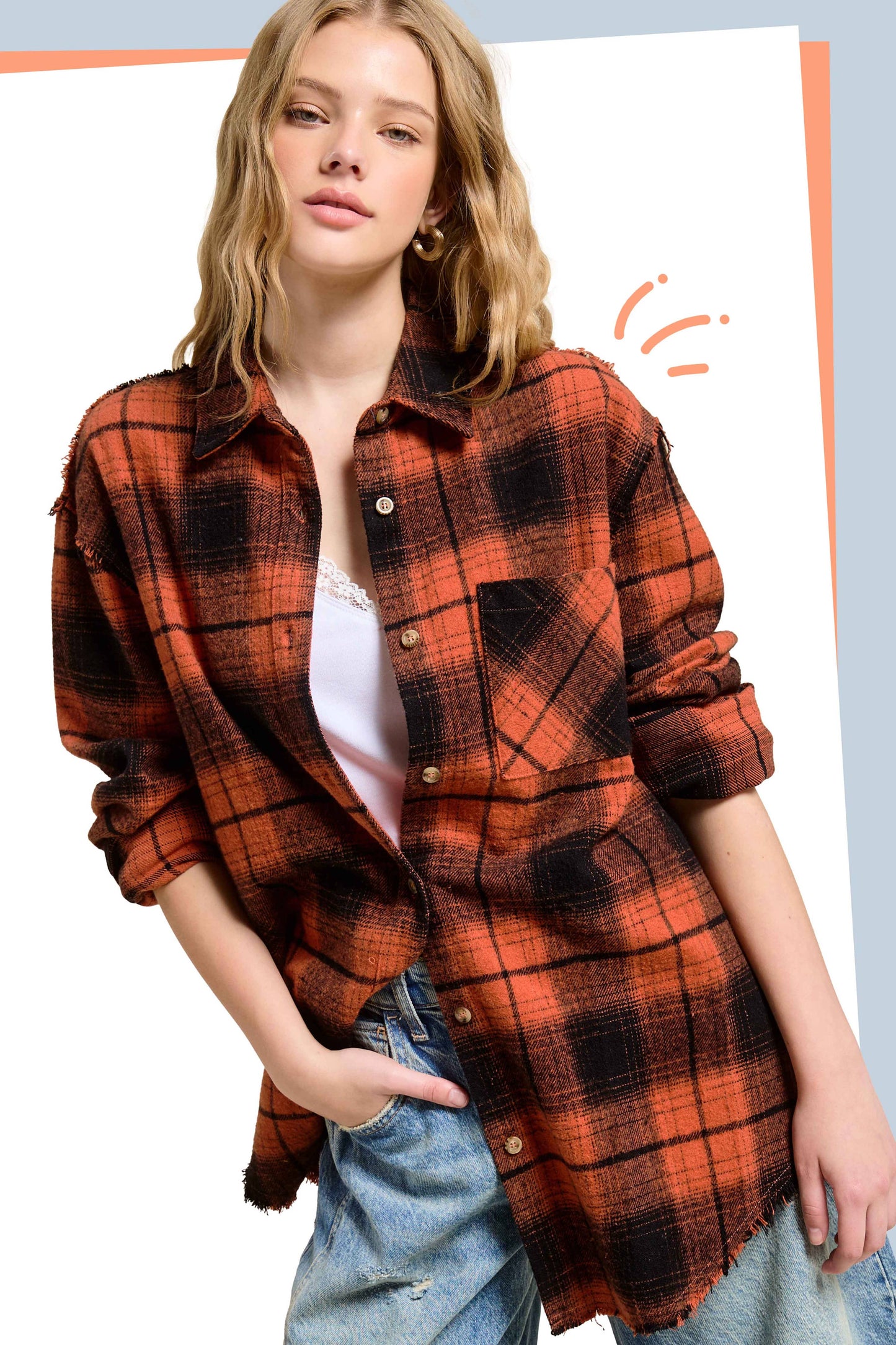 Outerwear Women’s Mineral Washed Button Down SRT1370