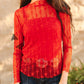LARIAT Women’s LACE L/S *RED Mesh Top
