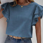 Shirts Women’s Crewneck Loose Lace Ruffle Sleeve RCXL00715