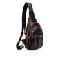 Black Multi Pockets Western Sling Bag