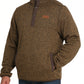 Men’s Pullover Cinch Khaki Brown 1/4 snap sweater outerwear MWK1534010
