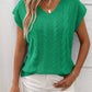 Shirts Women’s V-Neck Cable-Knit Top RCJW05285