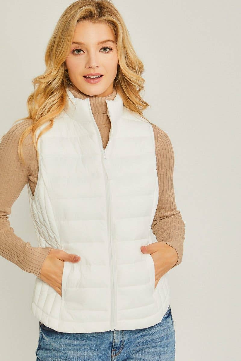 Outerwear Women;s Lightweight Down Packable Puffer Vest V5001
