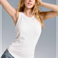 Shirts Women’s Basic Ribbed Knit Longline Tank Top JDT7724
