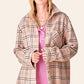 Outerwear Women’s Mineral Washed Button Down Soft Fabric SRT137
