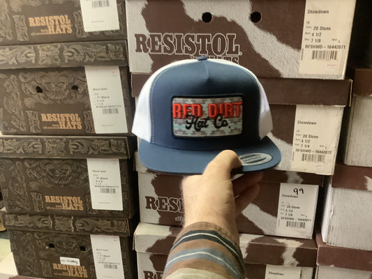 Ball Caps Red Dirt Faded Denim RDHC-493