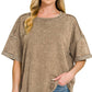 French Terry Acid Washed Tee Shirts 5314A