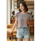 Shirts Women’s COLOR BLOCKED PINSTRIPE TOP 17009