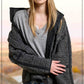 Outerwear Women’s Oversized Soft Quilted Button Down Jacket JKT1787