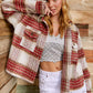 Outerwear Plaid Soft Brushed Button Down Jacket JKT1791