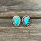 10mm Drop Turquoise Stud Earrings 723046