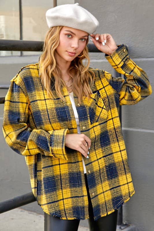 Outerwear Women’s Mineral Washed Button Down SRT1370
