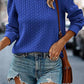 CWOSWL07861 PUFFER CABLE KNIT SWEATSHIRT outerwear women’s