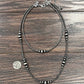 735529, Handmade 22" Clustered Navajo Bead Necklace