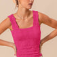 Floral Jacquard Seamless Tank Top JT1276