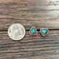 724795, 5mm Triangular Gemstone Stud Earrings
