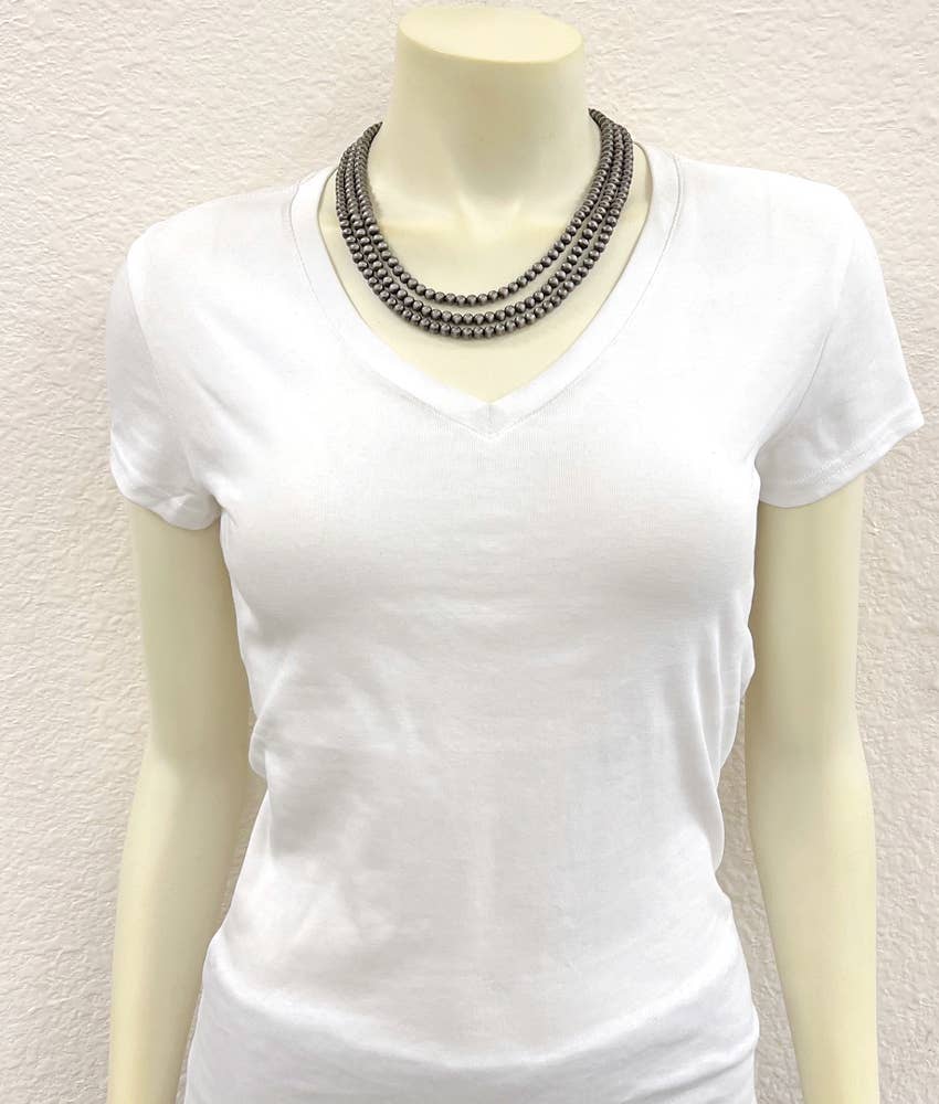 739645, Handmade 18" Navajo Bead Necklace