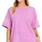 French Terry Acid Washed Tee Shirts 5314A