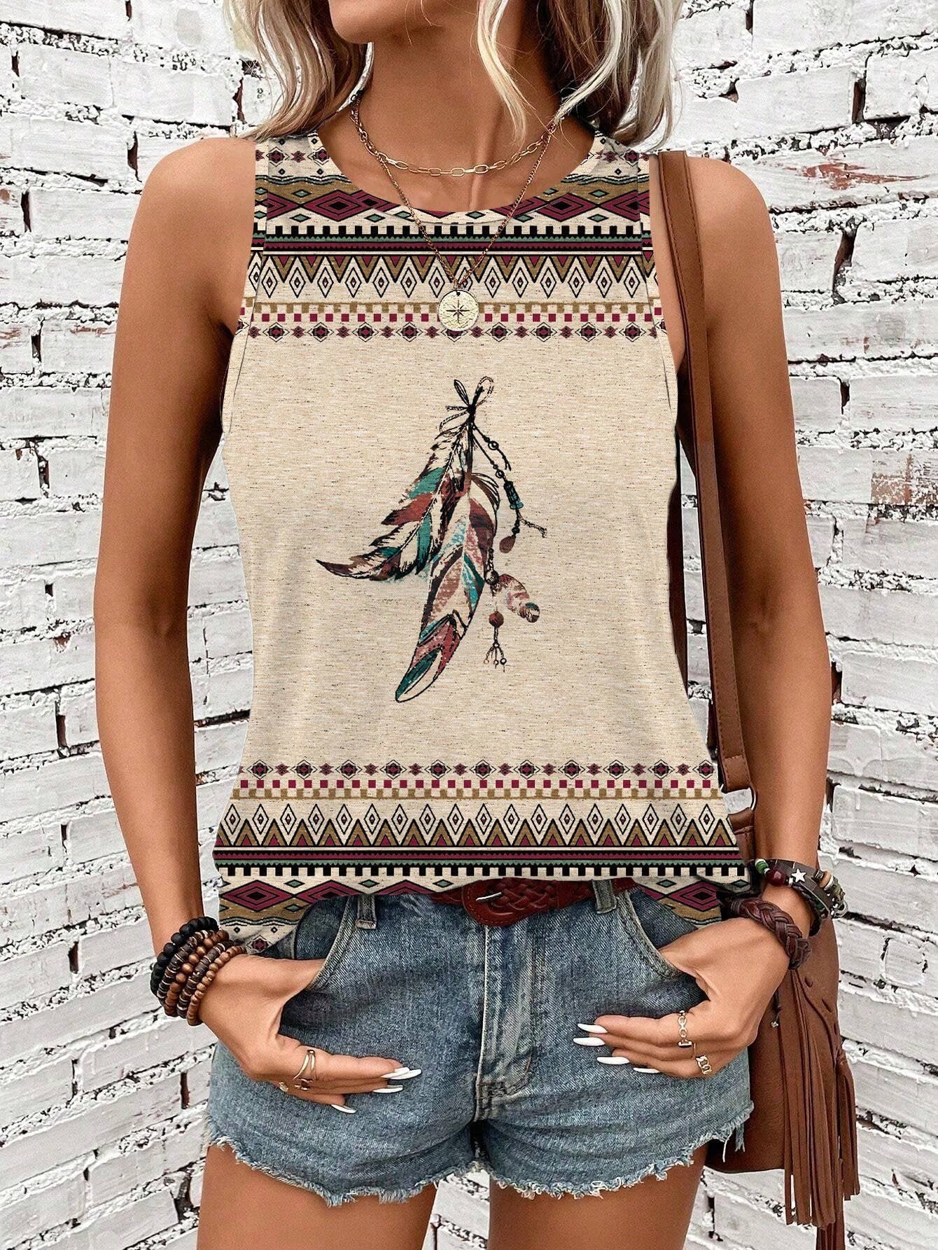 Women’s Round Neck Tank Top RCJY04974