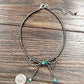 738339, Handmade 15" 4mm Navajo Bow Necklace