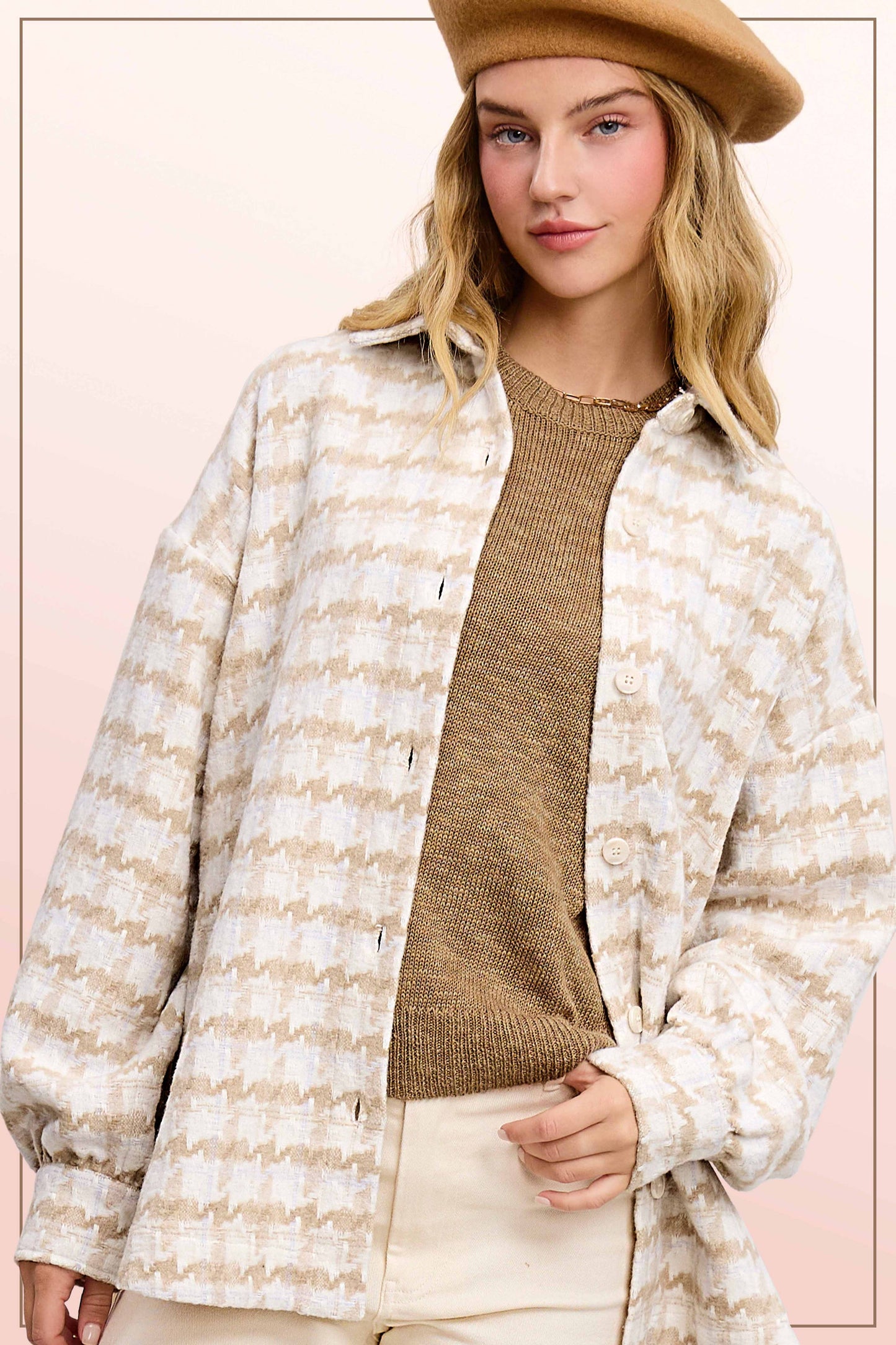 Outerwear Oversized Soft Brushed Shacket JKT1795