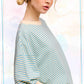 Shits Women’s Loose Fit Striped Short Sleeve Crew Neckline Top MCT7688