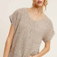 MCS3580-Soft Lightweight Loose Fit Textured Pullover Sweater