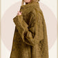 Outerwear Women’s Oversized Soft Quilted Button Down Jacket JKT1787