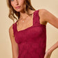 Floral Jacquard Seamless Tank Top JT1276