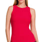 Ribbed Round Neck Tank Top 8491Y