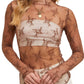 Shirts Women’s Floral Embroidery Lace Mesh Top