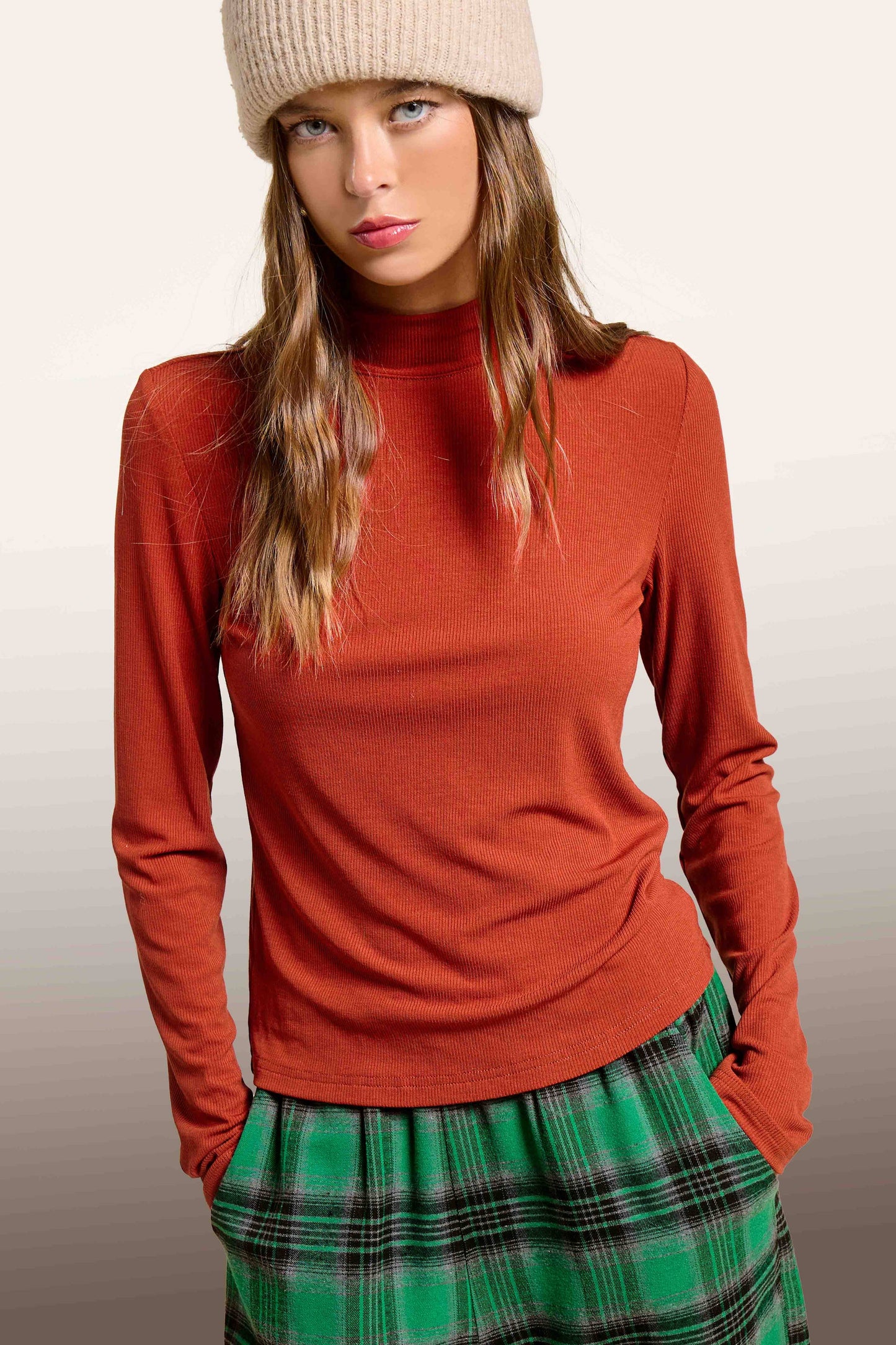 Ribbed Turtleneck MCT7699