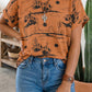 LDC Western Desert Sand Print Short Sleeve Knit Top 25227653