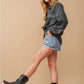 Outerwear Women’s Shirt Jacket Charcoal 34239J