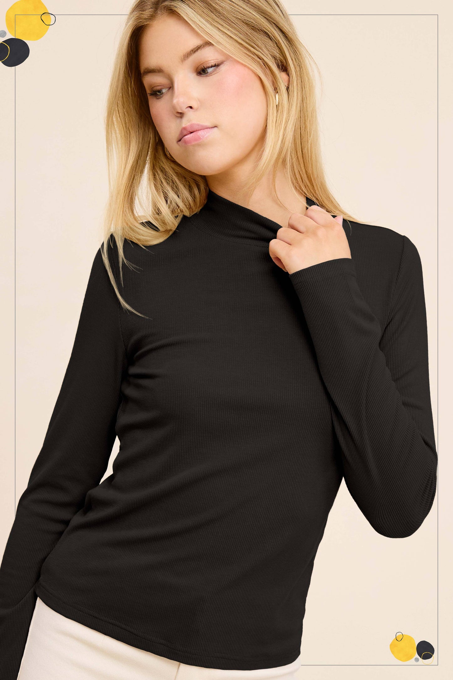 Ribbed Turtleneck MCT7699