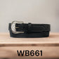 Belts Mens RBC Basket Stamp Black WB661