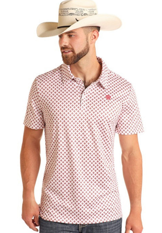Shirts Men’s Rock&Roll Geo Print Polo  BM51T060003