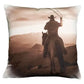 Beading Blankest Pillows Wrangler Patch Cowboy Print JW302