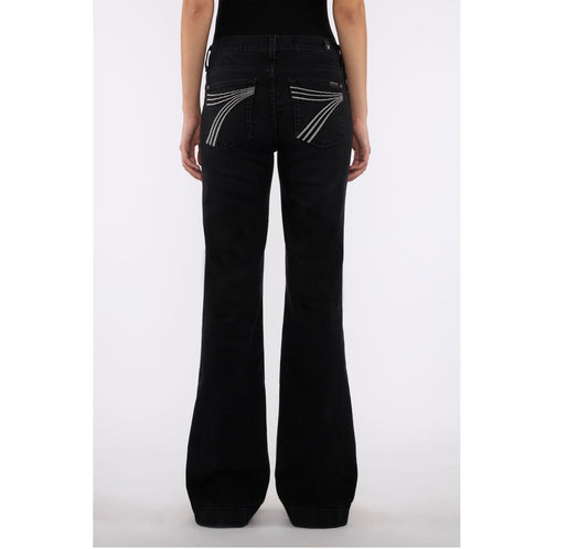 Black Denim Salem Long 7U300B68 Jeans Women’s Trousers  (EXCHANGE ONLY) 7 for all Mankind Longer inseam Salem 1O0
