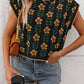 SW1325 Knit Top with Floral Detail
